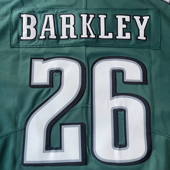 NFL Saquon Barkley #26 Green Philadelphia Eagles Jersey - Picture 7 of 7